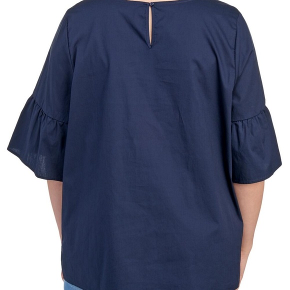 COMO VINTAGE PLUS Women's Plus Size Bell Sleev ToP - Picture 2 of 3